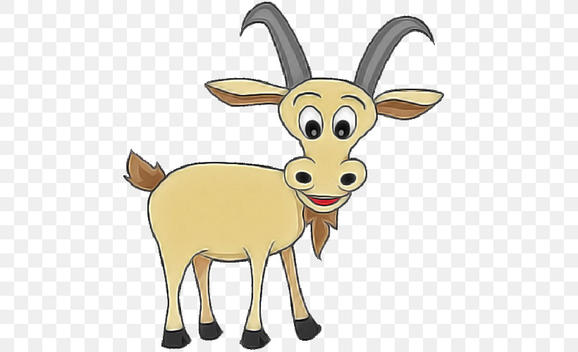 Goats Goat Cartoon Goat-antelope Cow-goat Family, PNG, 500x500px, Goats, Animal Figure, Animation, Antelope, Cartoon Download Free