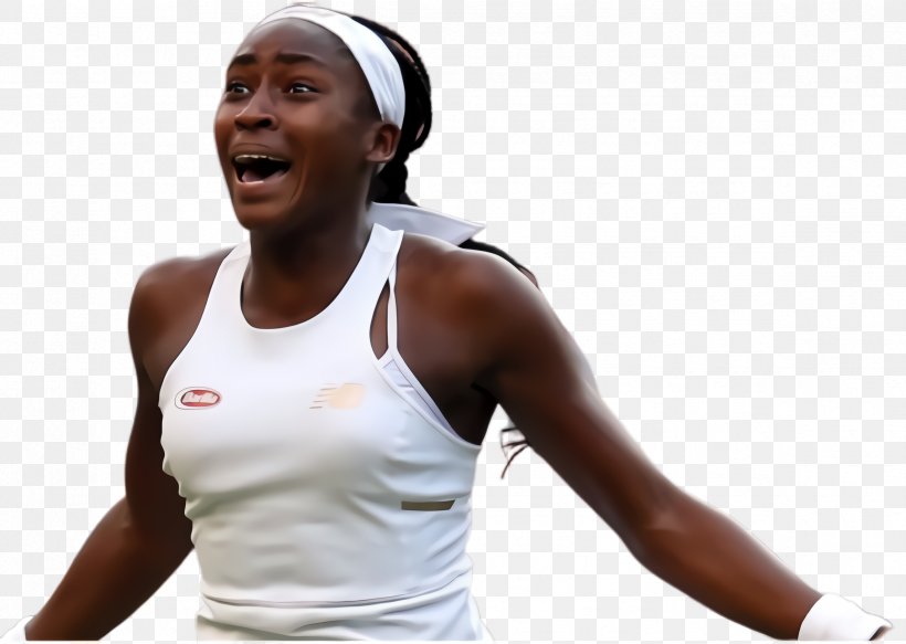 Headphones Cartoon, PNG, 2372x1688px, Coco Gauff, Arm, Athlete, Audio Equipment, Cori Gauff Download Free