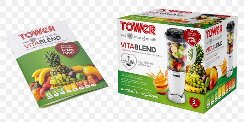 Blender Tower Kitchen Amazon.com Smoothie, PNG, 1000x500px, Blender, Amazoncom, Diet, Food, Fruit Download Free