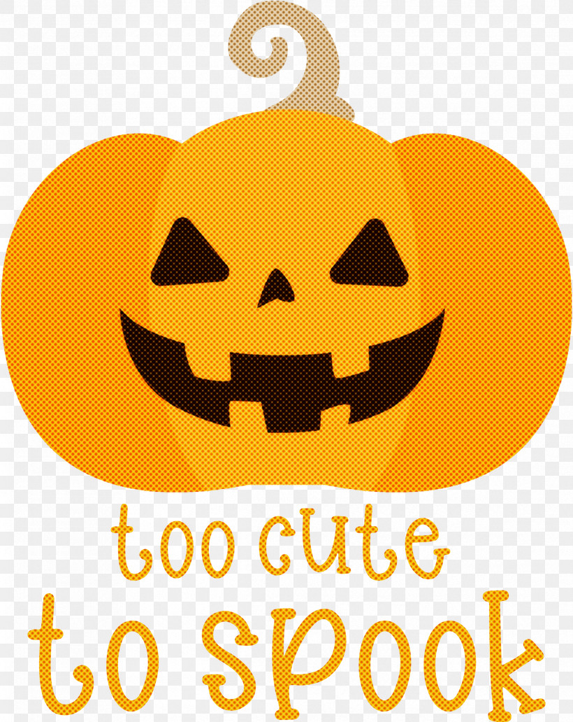 Halloween Too Cute To Spook Spook, PNG, 2382x3000px, Halloween, Happiness, Logo, Meter, Pumpkin Download Free