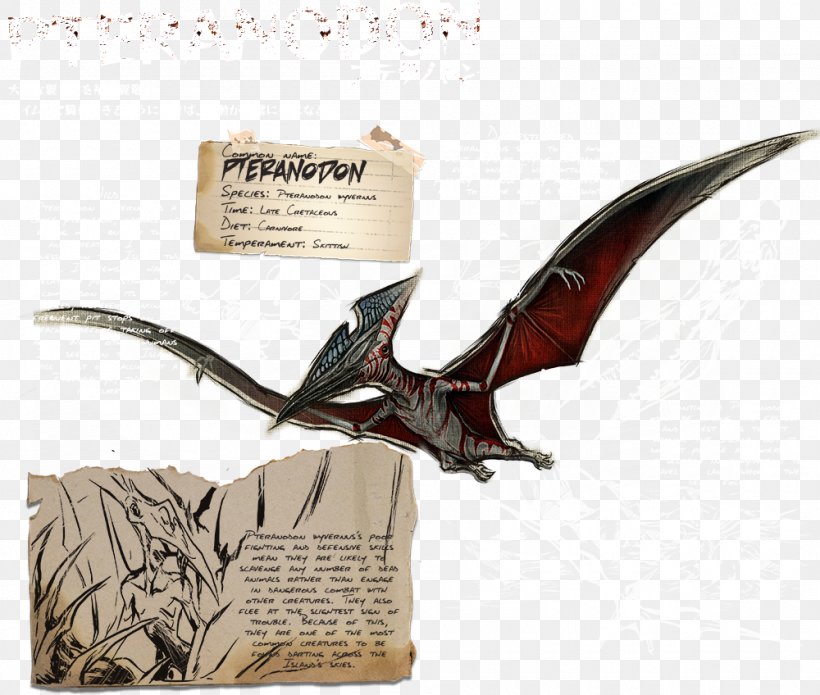Pteranodon ARK: Survival Evolved Quetzalcoatlus Pterosaurs Late Cretaceous, PNG, 1000x848px, Pteranodon, Ark Survival Evolved, Cretaceous, Dinosaur, Game Download Free
