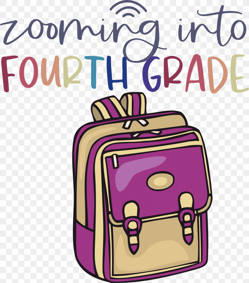 Back To School Fourth Grade, PNG, 2634x3000px, Back To School, Bag, Baggage, Cartoon, Fourth Grade Download Free