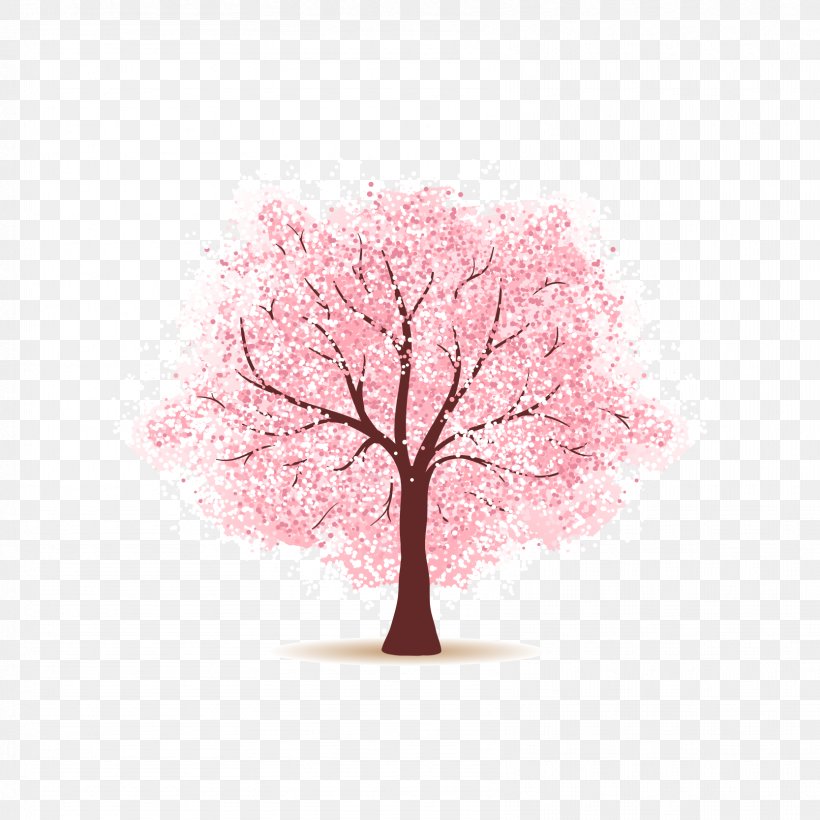 Cherry Blossom Paper Tree, PNG, 1667x1667px, Cherry Blossom, Blossom, Branch, Cherry, Drawing Download Free