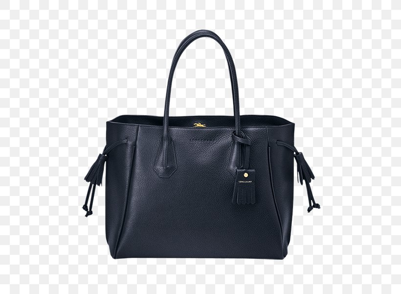 Handbag Tote Bag Longchamp Leather, PNG, 500x600px, Bag, Baggage, Black, Brand, Briefcase Download Free