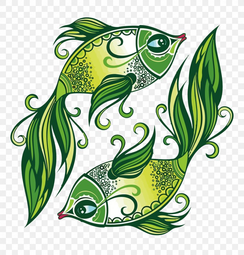 Pisces Zodiac Astrological Sign Astrology Illustration, PNG, 1500x1568px, Pisces, Amphibian, Aries, Art, Astrological Sign Download Free
