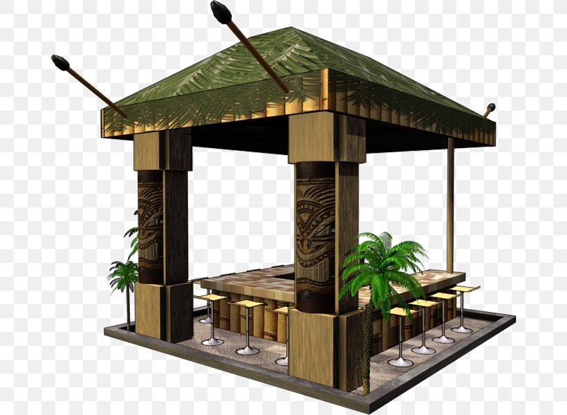 Tiki Bar Hut, PNG, 674x600px, Tiki, Aframe House, Architecture, Bar, Gazebo Download Free