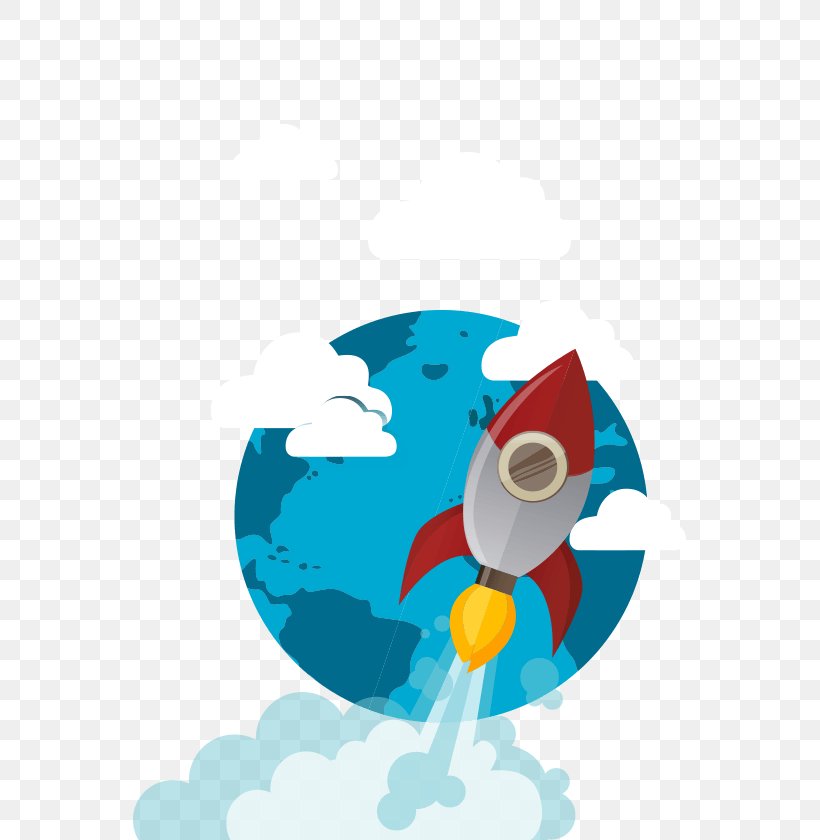 Rocket Launch Spacecraft Vector Space, PNG, 565x840px, Rocket, Art, Astronaut, Flat Design, Logo Download Free