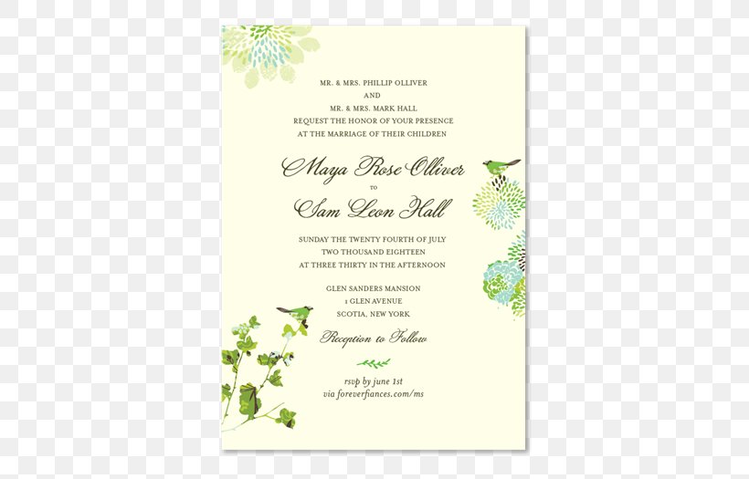Wedding Invitation Paper Green Wedding Rehearsal Dinner, PNG, 525x525px, Wedding Invitation, Backyard, Bride, Chuppah, Floral Design Download Free