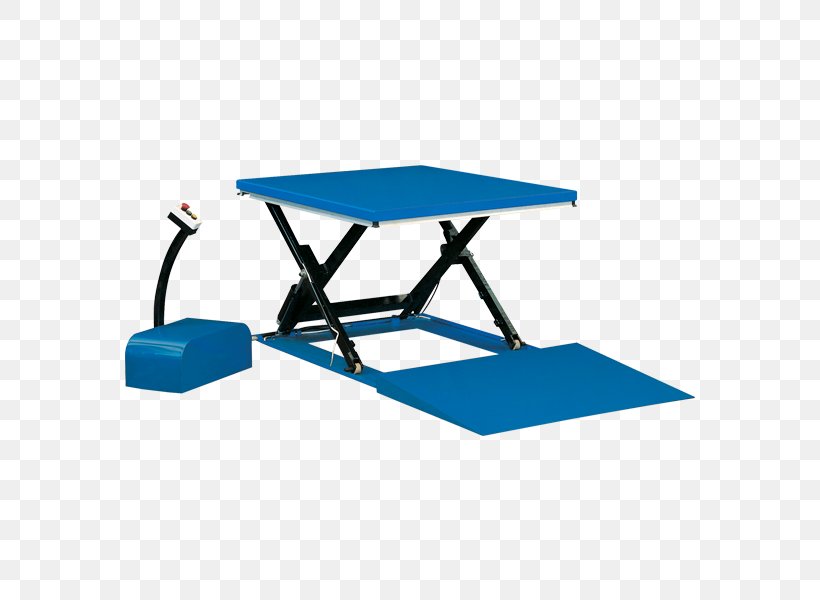 Lift Table Pallet Jack Elevator Aerial Work Platform, PNG, 600x600px, Lift Table, Aerial Work Platform, Blue, Desk, Electricity Download Free