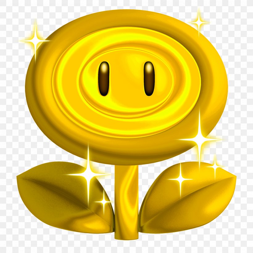 New Super Mario Bros. 2 Super Mario 3D Land, PNG, 2000x2000px, New Super Mario Bros 2, Emoticon, Flower, Gold, Happiness Download Free