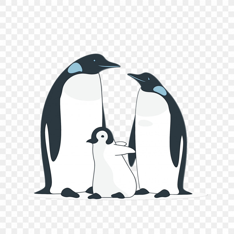 Penguins King Penguin Birds Drawing, PNG, 2000x2000px, Happy Family Day, Birds, Drawing, Family Day, Flightless Bird Download Free