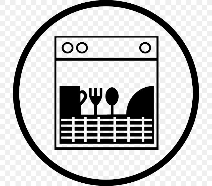 Dishwasher Washing Machines Tableware Garbage Disposals Microwave Ovens, PNG, 720x720px, Dishwasher, Area, Black, Black And White, Brand Download Free