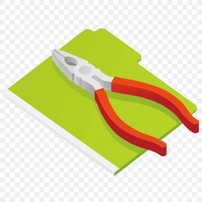 Pliers Tool, PNG, 900x900px, Pliers, Cartoon, Designer, Green, Material Download Free