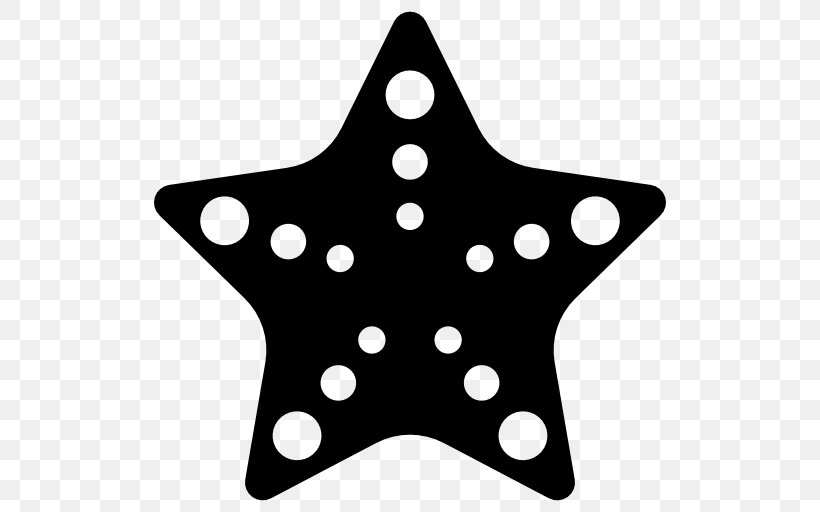 Starfish Clip Art, PNG, 512x512px, Starfish, Black, Black And White, Information, Point Download Free