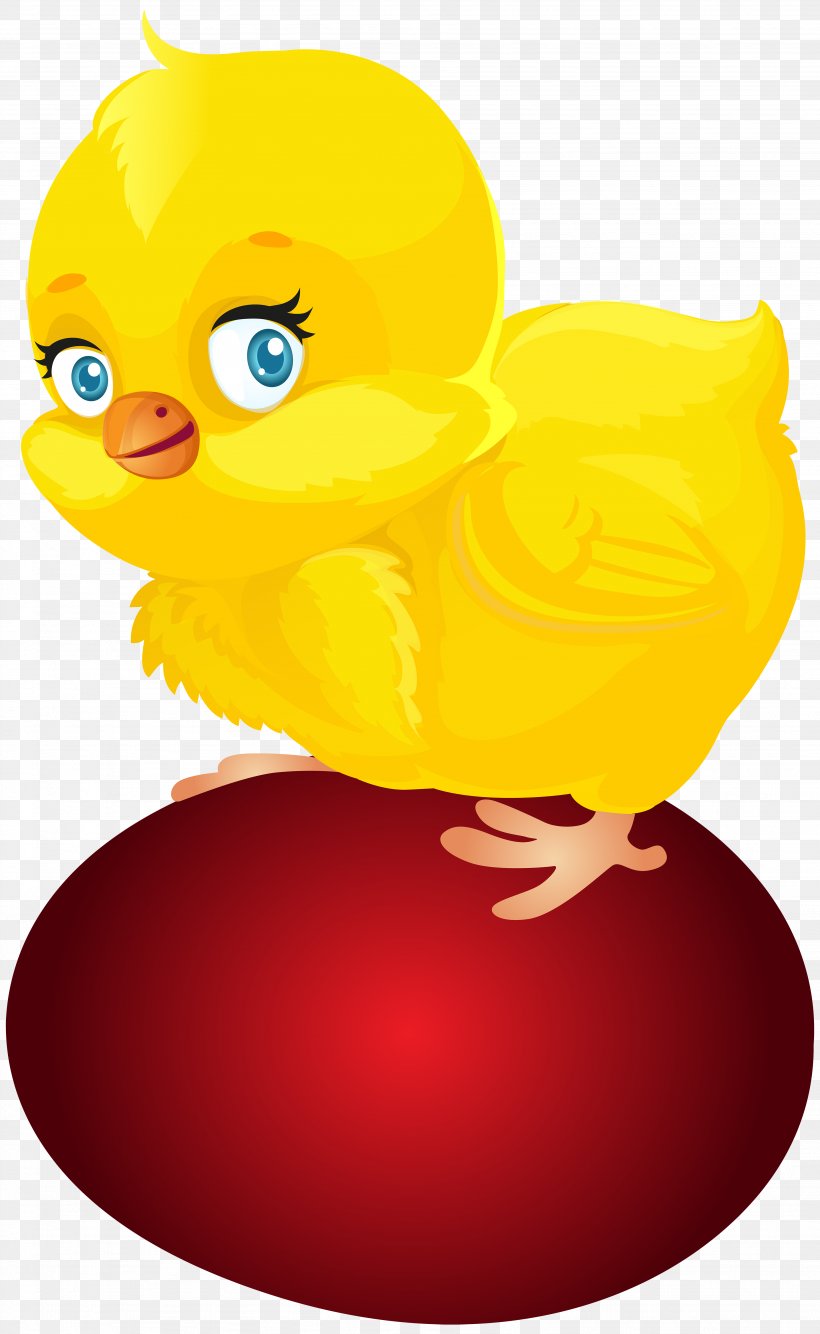 Easter Bunny Duck Red Easter Egg Clip Art, PNG, 3687x6000px, Easter Bunny, Beak, Bird, Cartoon, Chicken Download Free