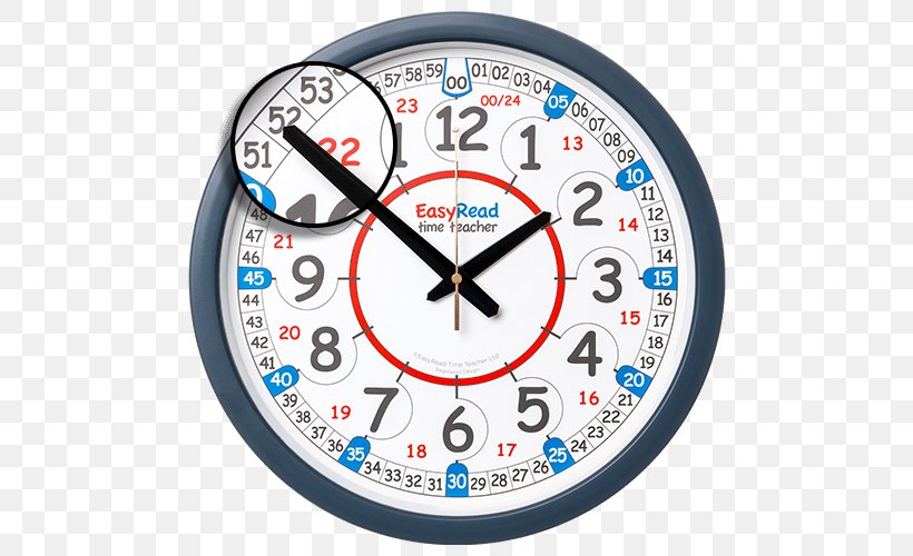 EasyRead Time Teacher Classroom Learning Education, PNG, 500x500px, 24hour Clock, Teacher, Child, Classroom, Clock Download Free
