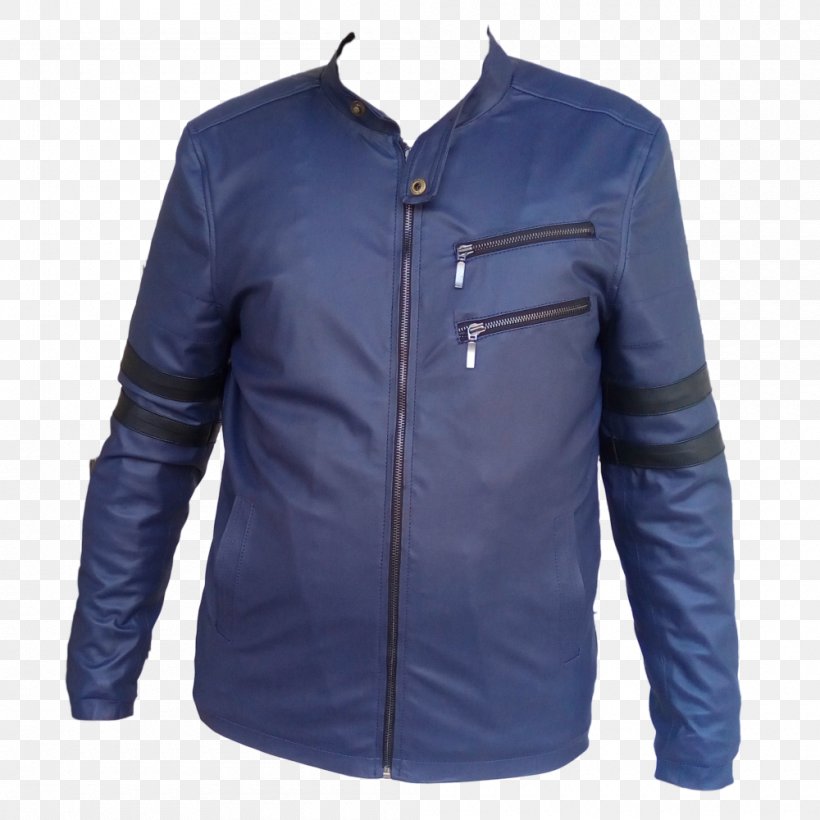 Leather Jacket Bicast Leather Sheep, PNG, 1000x1000px, Jacket, Bicast Leather, Blue, Cobalt Blue, Discounts And Allowances Download Free