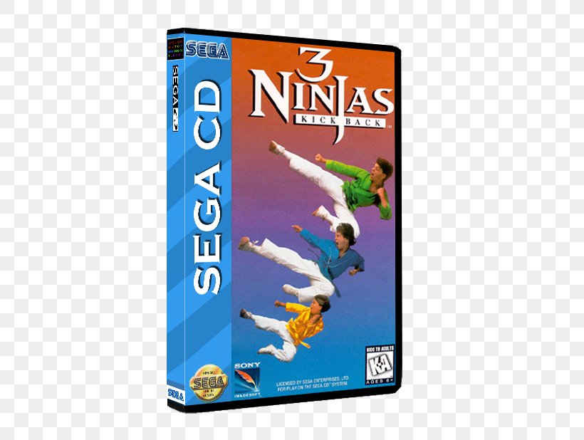 3 Ninjas Kick Back Sega CD Hook Super Nintendo Entertainment System Mega Drive, PNG, 425x618px, 3 Ninjas, Sega Cd, Compact Disc, Dvd, Game Download Free