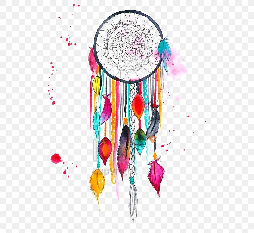 Dreamcatcher Art Watercolor Painting Drawing, PNG, 564x752px, Dreamcatcher, Allposterscom, Art, Drawing, Dream Download Free