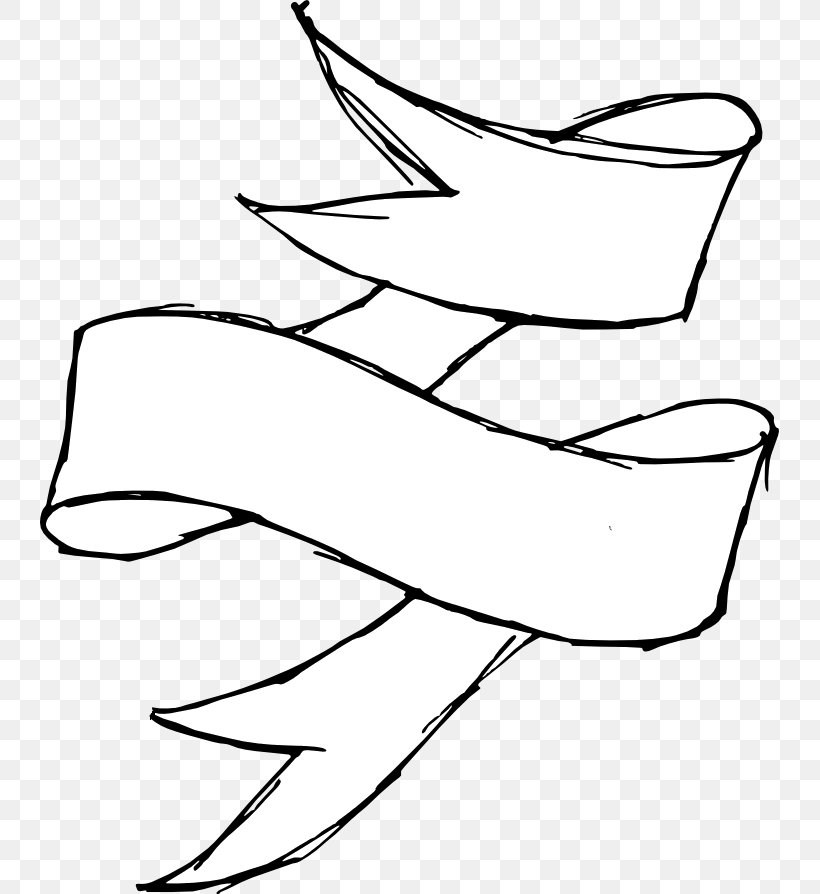 Black And White Graphic Design Drawing Ribbon, PNG, 739x894px, Black And  White, Art, Black, Cartoon, Drawing