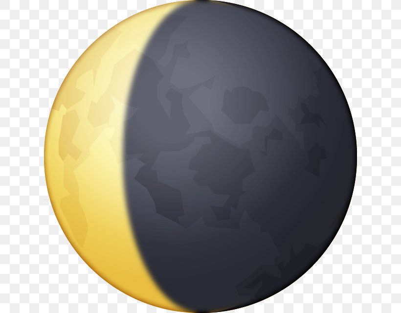 Emoji Lua Em Quarto Crescente Moon IPhone, PNG, 640x640px, Emoji, Atmosphere, Blue Moon, Crescent, Full Moon Download Free