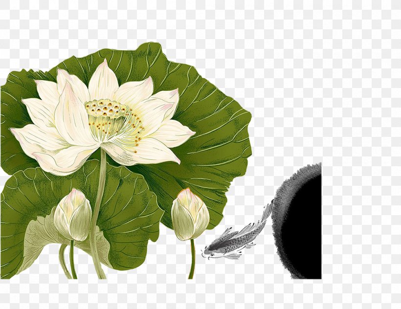 Nelumbo Nucifera Chinoiserie Ink Wash Painting Poster, PNG, 1000x771px, Nelumbo Nucifera, Art, Birdandflower Painting, Chinoiserie, Cut Flowers Download Free