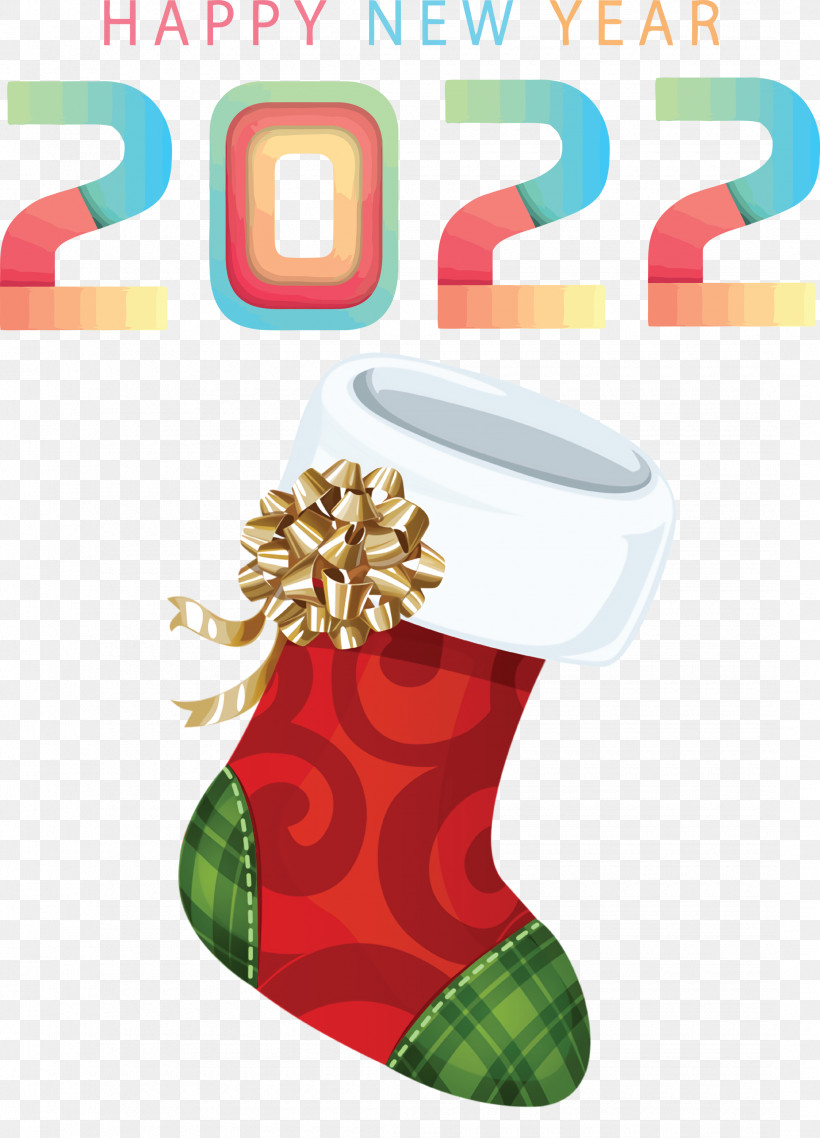 2022 Happy New Year 2022 New Year 2022, PNG, 2160x3000px, Christmas Stocking, Bauble, Christmas Day, Holiday, Royaltyfree Download Free