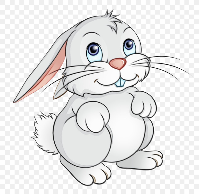 Cartoon Line Art Whiskers Nose Rabbit, PNG, 781x800px, Watercolor, Cartoon, Coloring Book, Drawing, Line Art Download Free