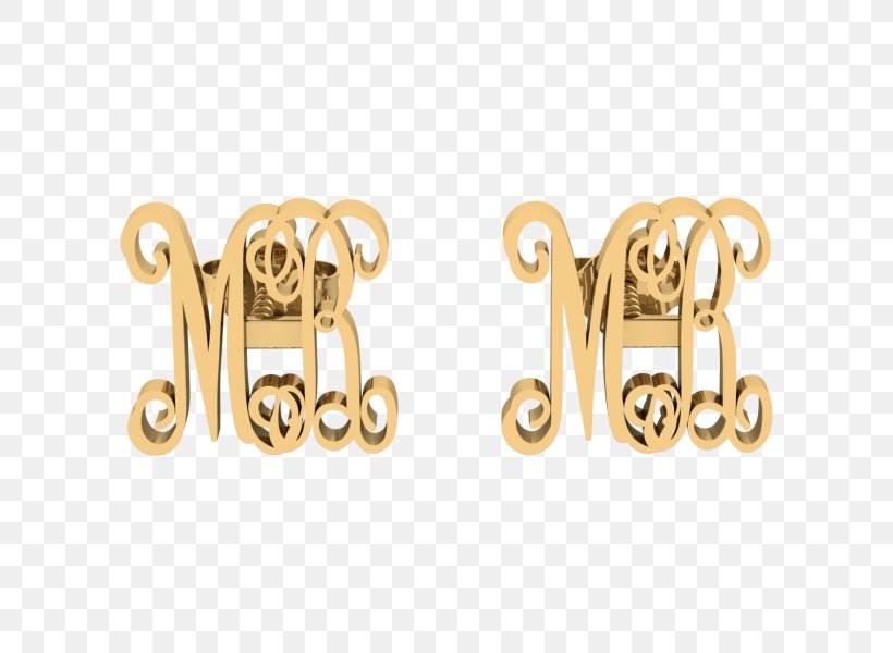 Earring Monogram Initial Letter Gold, PNG, 600x600px, Earring, Body Jewellery, Body Jewelry, Brass, Earrings Download Free