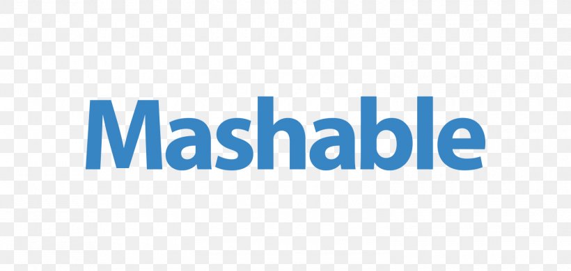 Mashable Logo Brand Product, PNG, 1500x714px, Mashable, Area, Blue, Brand, Logo Download Free