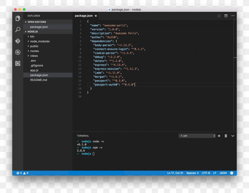 Node.js JavaScript Visual Studio Code Web Development, PNG, 2272x1760px, Nodejs, Atom, Brand, Computer Program, Electron Download Free