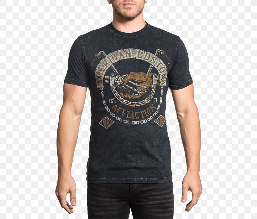 T-shirt Affliction Clothing Sleeve, PNG, 700x700px, Tshirt, Affliction Clothing, Brand, Clothing, Crew Neck Download Free