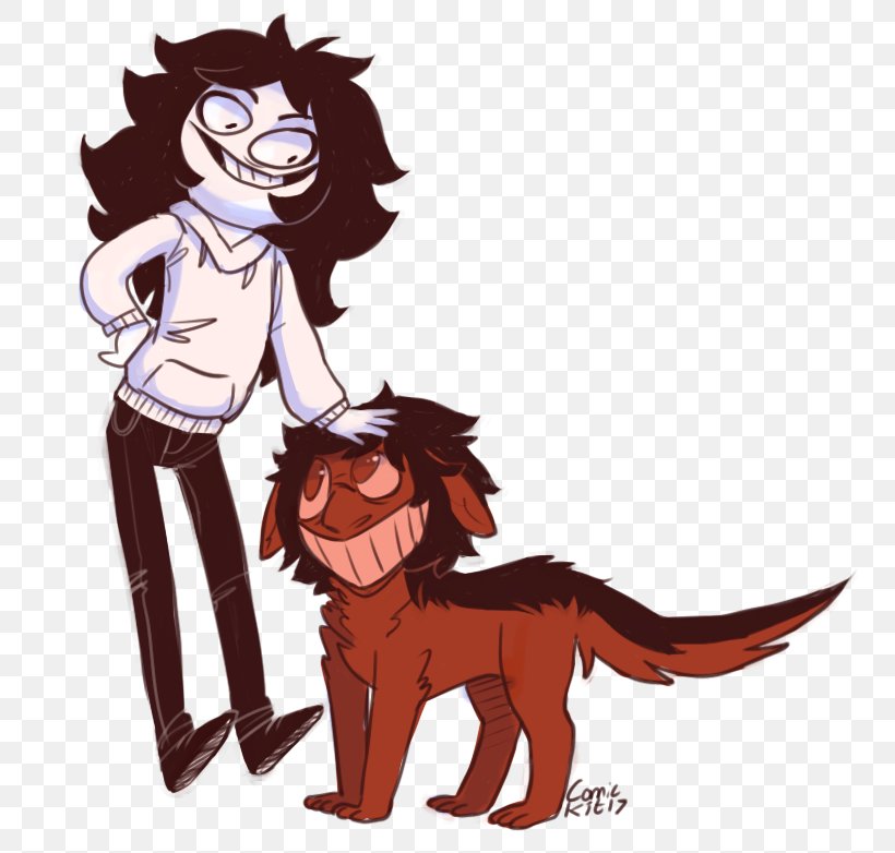 Dog Lion Jeff The Killer Creepypasta Smile, PNG, 775x782px, Watercolor, Cartoon, Flower, Frame, Heart Download Free