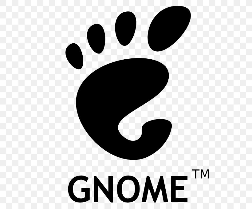 GNOME Shell GNOME Files Desktop Environment KDE, PNG, 680x680px, Gnome, Area, Black And White, Brand, Cinnamon Download Free