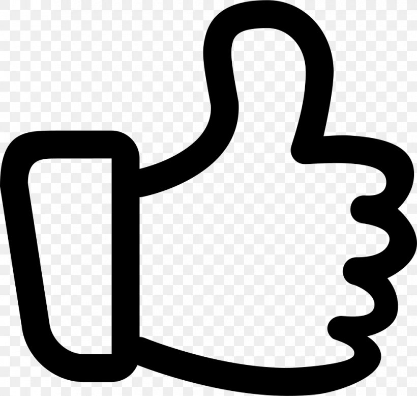 Thumb Signal Symbol, PNG, 980x930px, Thumb Signal, Area, Black And White, Gesture, Praise Download Free