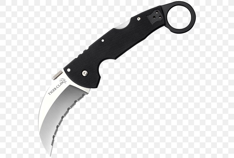 Pocketknife Cold Steel Karambit Serrated Blade, PNG, 555x555px, Knife, Blade, Bowie Knife, Cold Steel, Cold Weapon Download Free