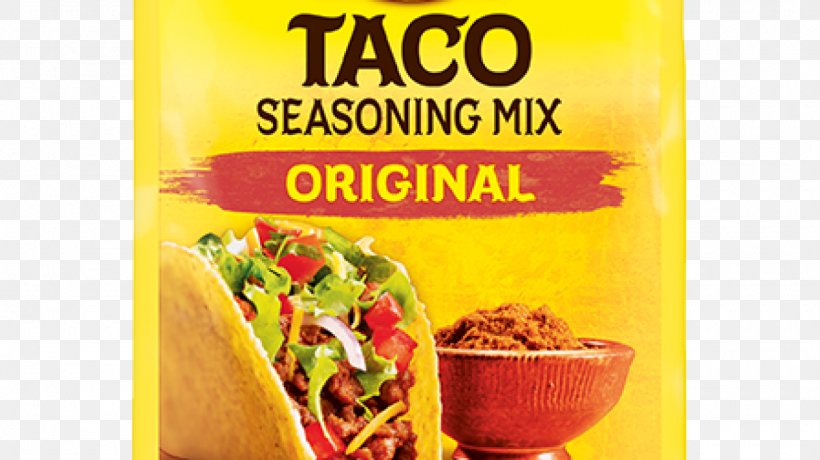 Taco Old El Paso Spice Mix Seasoning Mexican Cuisine, PNG, 1280x719px, Taco, Brand, Condiment, Convenience Food, Cuisine Download Free