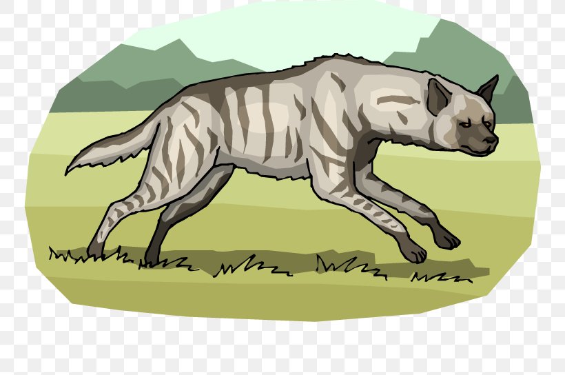 Striped Hyena Cat Spotted Hyena Clip Art, PNG, 750x544px, Hyena, Aardwolf, Animal, Big Cats, Carnivora Download Free