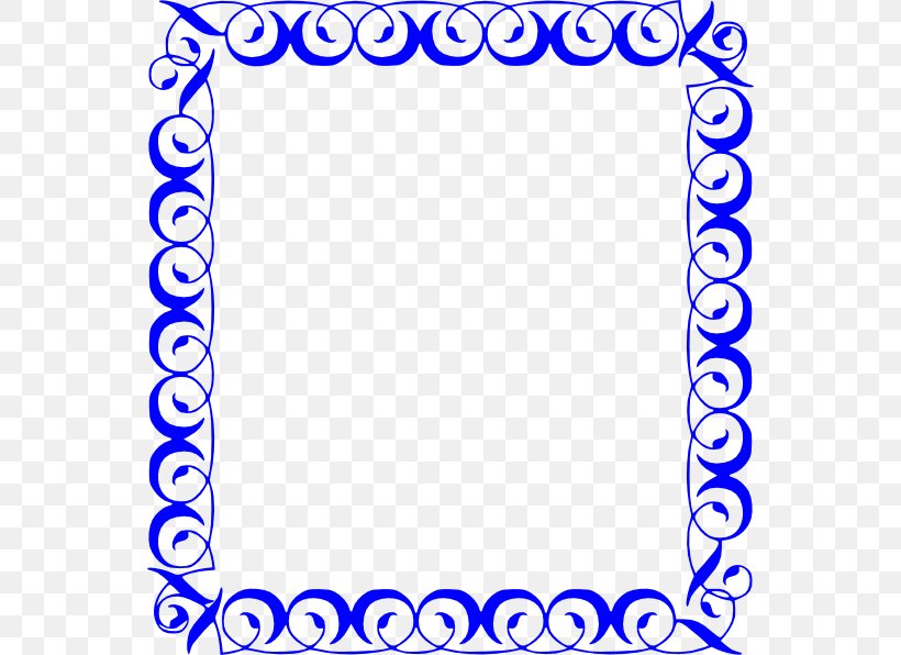 Decorative Borders Free Content Royalty-free Clip Art, PNG, 552x596px, Decorative Borders, Area, Art, Blue, Drawing Download Free