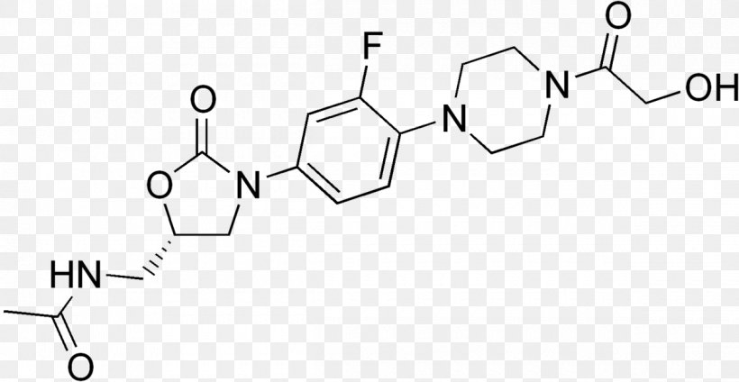 Eperezolid Linezolid Antibiotics 2-Oxazolidone Oxazolidinone Antibacterial, PNG, 1200x621px, Linezolid, Antibiotics, Area, Auto Part, Black And White Download Free