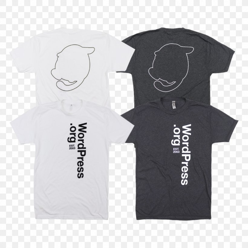 T-shirt Clothing WordPress.com Automattic, PNG, 1024x1024px, Tshirt, Automattic, Brand, Clothing, Clothing Accessories Download Free