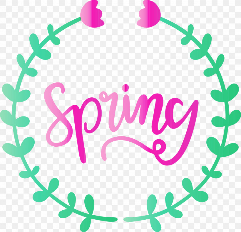 Text Pink Circle Magenta Line Art, PNG, 3000x2896px, Hello Spring, Circle, Line Art, Magenta, Paint Download Free
