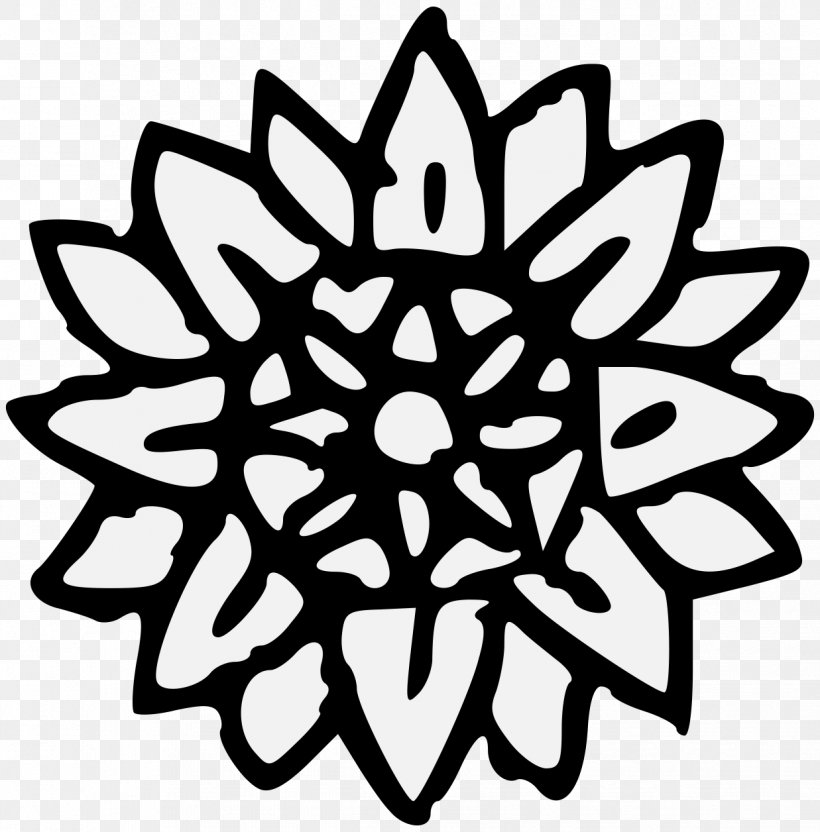 Clip Art Computer File, PNG, 1237x1256px, Silhouette, Artwork, Black And White, Flower, Leaf Download Free