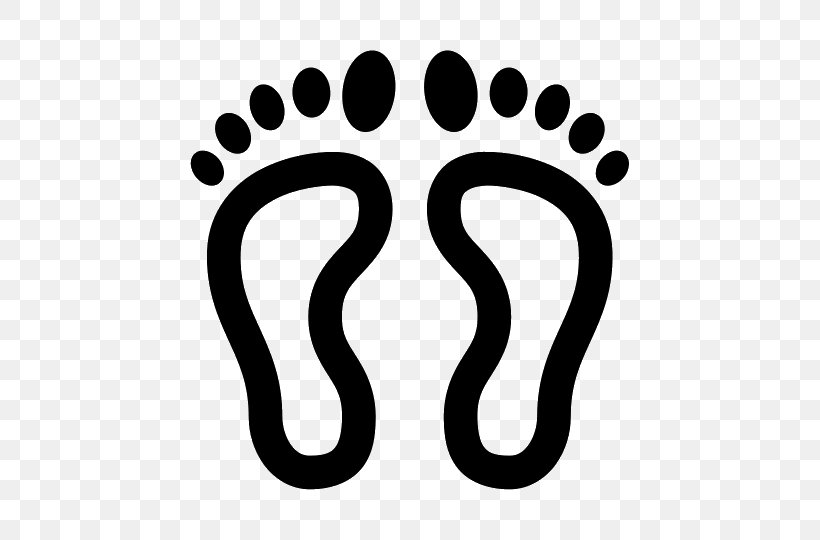 Footprint Clip Art, PNG, 540x540px, Footprint, Black And White, Foot, Infant, Logo Download Free