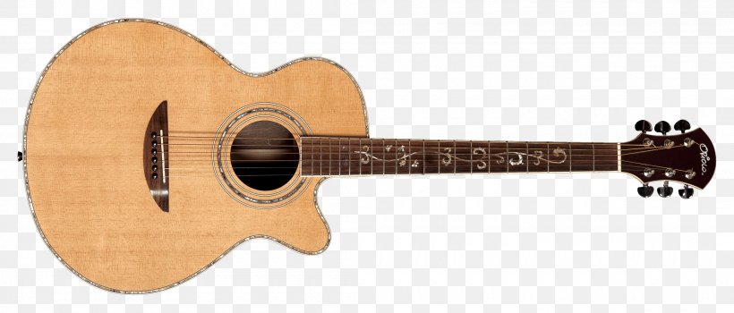 Acoustic Guitar Cort Guitars Acoustic-electric Guitar Cutaway, PNG, 2100x897px, Watercolor, Cartoon, Flower, Frame, Heart Download Free