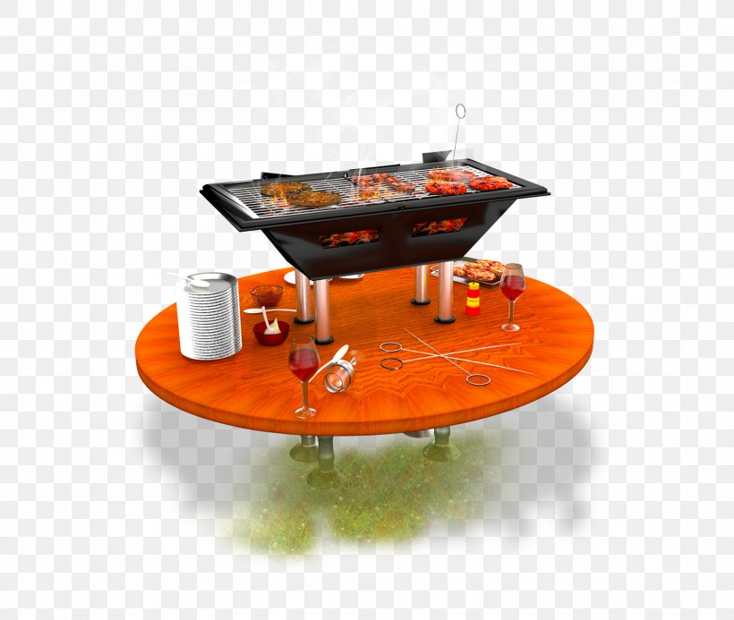 Barbecue Grill Table Churrasco, PNG, 1664x1408px, Barbecue Grill, Churrasco, Designer, Orange, Sausage Download Free