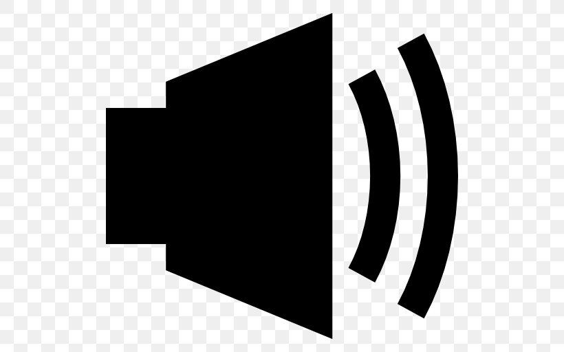 Loudspeaker Symbol, PNG, 512x512px, Loudspeaker, Black, Black And White, Brand, Directory Download Free