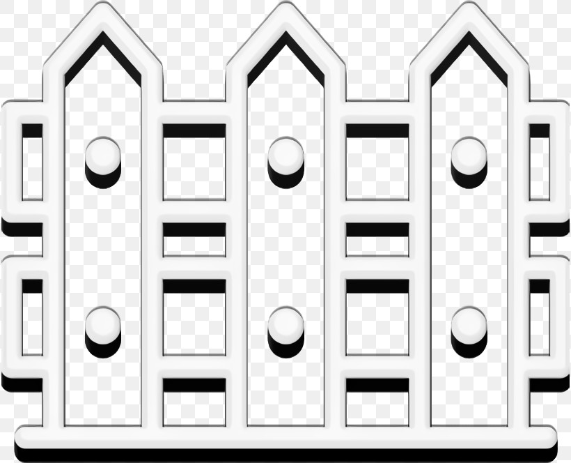 Fence Icon Yard Icon Architecture And Construction Icon, PNG, 816x664px, Fence Icon, Black, Black And White, Geometry, Line Download Free