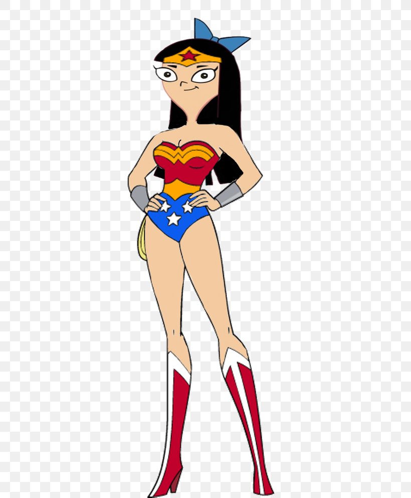 Wonder Woman Candace Flynn Isabella Garcia-Shapiro Phineas Flynn Ferb Fletcher, PNG, 466x992px, Watercolor, Cartoon, Flower, Frame, Heart Download Free