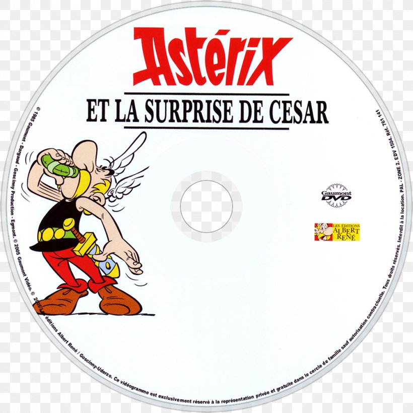 Compact Disc Cartoon Film Asterix Clip Art, PNG, 1000x1000px, Compact Disc, Asterix, Asterix And Cleopatra, Cartoon, Film Download Free